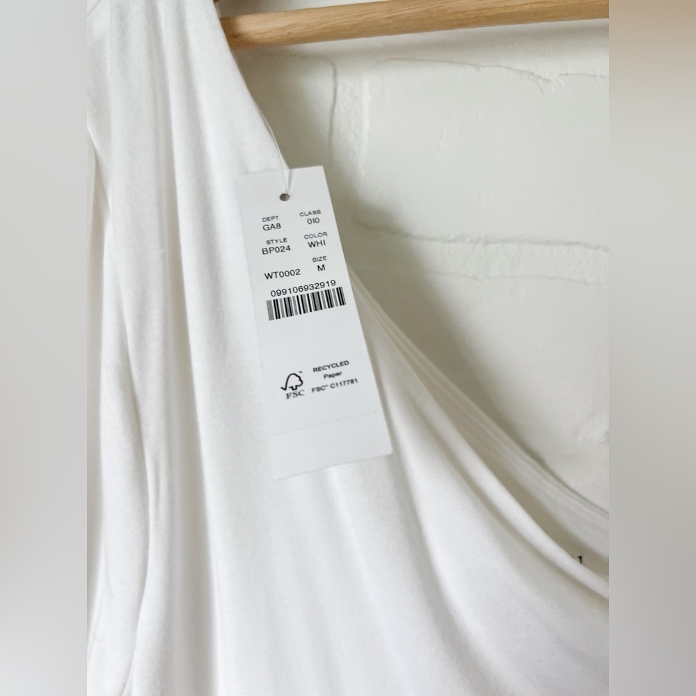 J. Crew Asymmetrical Top, Size M, White - Picture 3 of 6